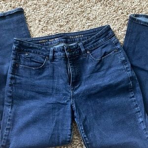 Talbots medium-dark wash jeans. Curvy, boot cut. EUC- 10P